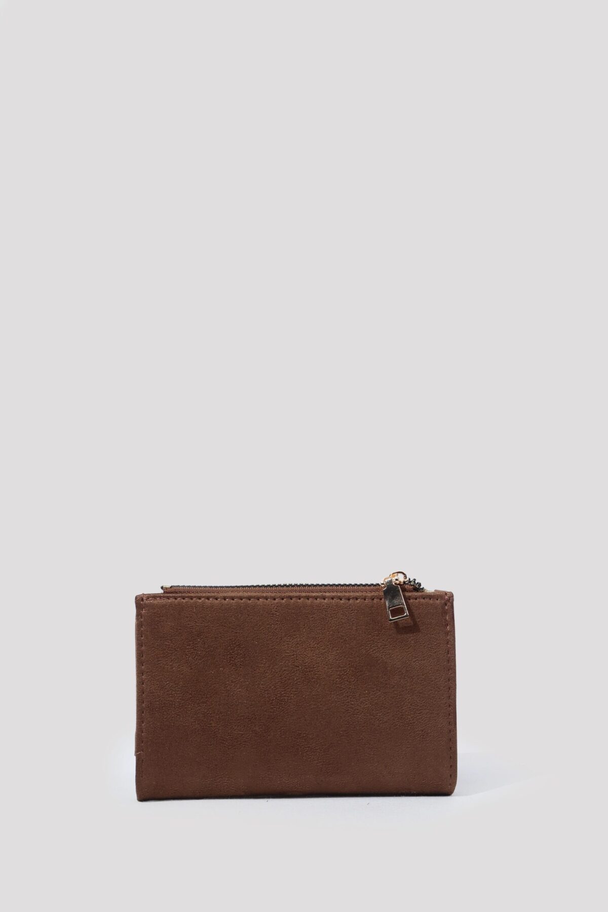 Taylor Suede Dark Camel Wallet