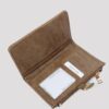 Taylor Suede Light Camel Wallet