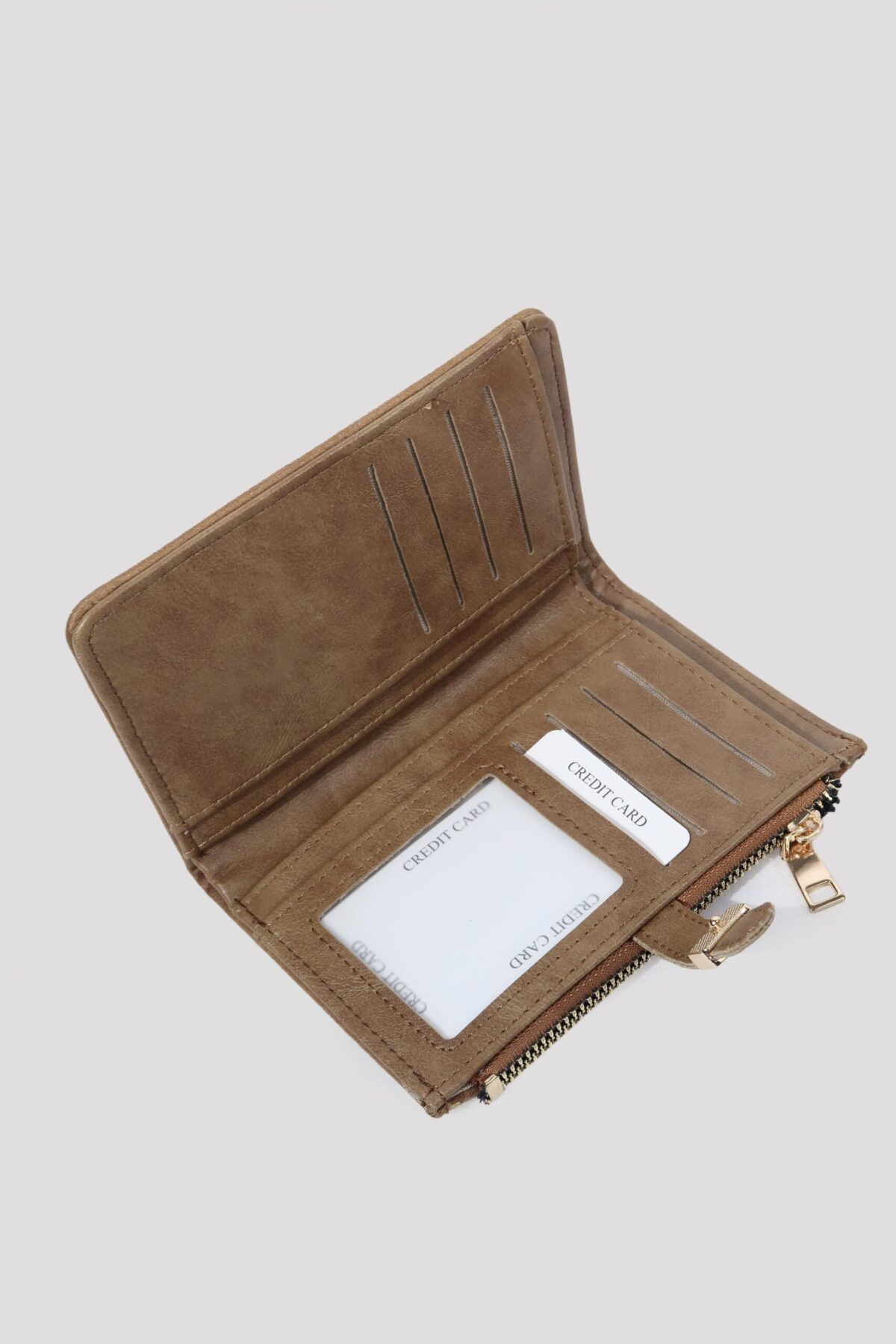 Taylor Suede Light Camel Wallet