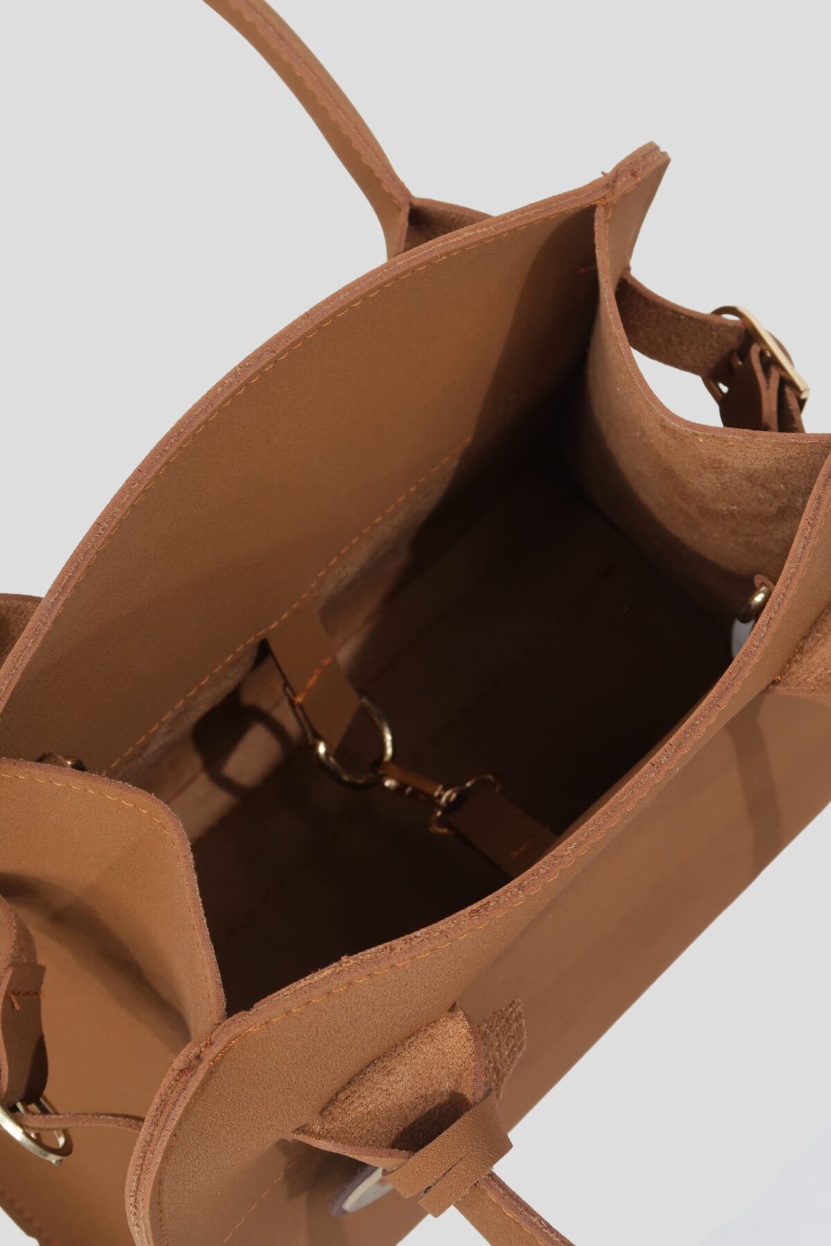 img_0569 Lumen Suede Camel Bag