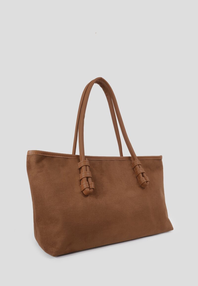 Forest Camel Suede Bag