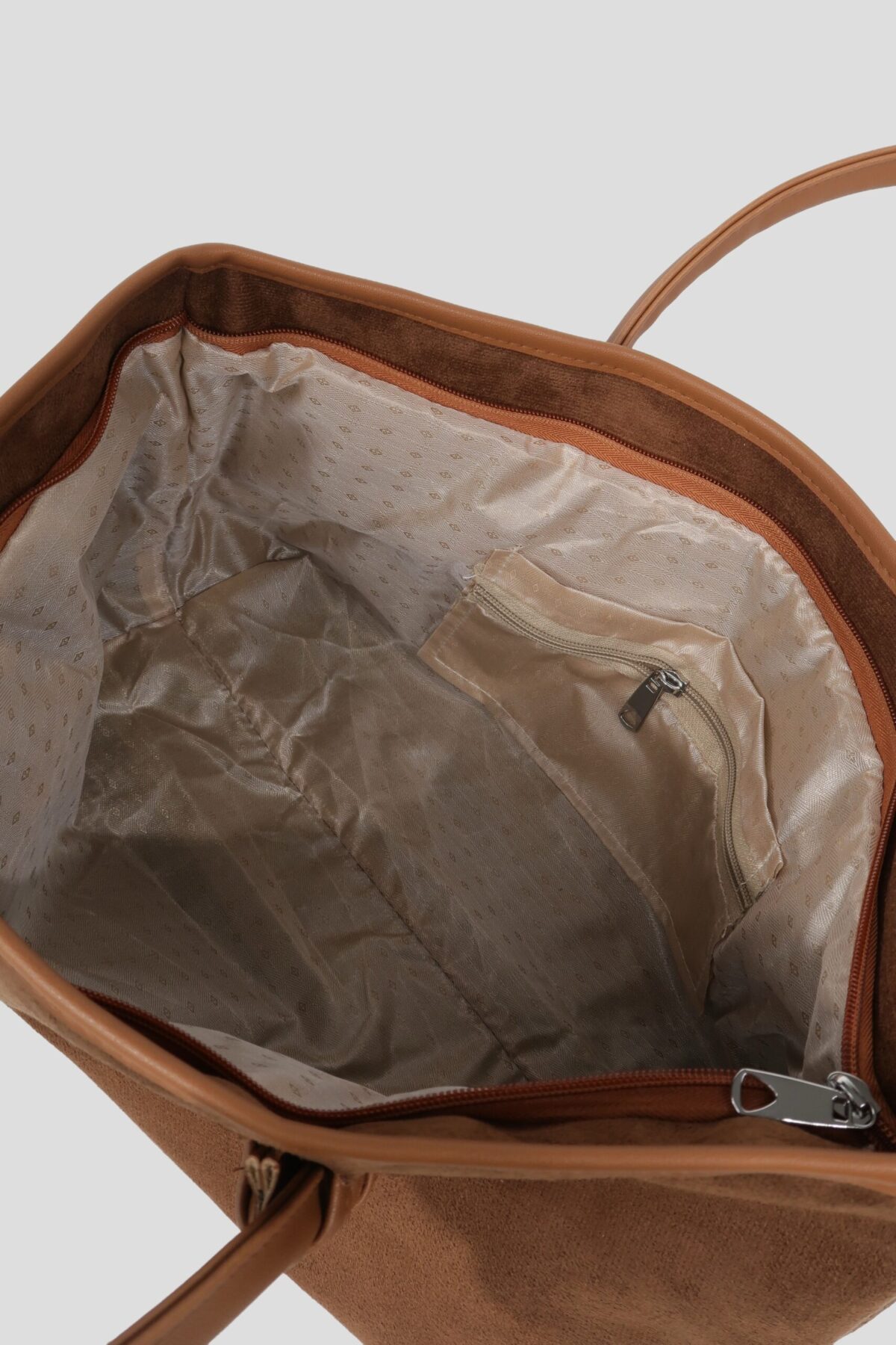 Forest Camel Suede Bag