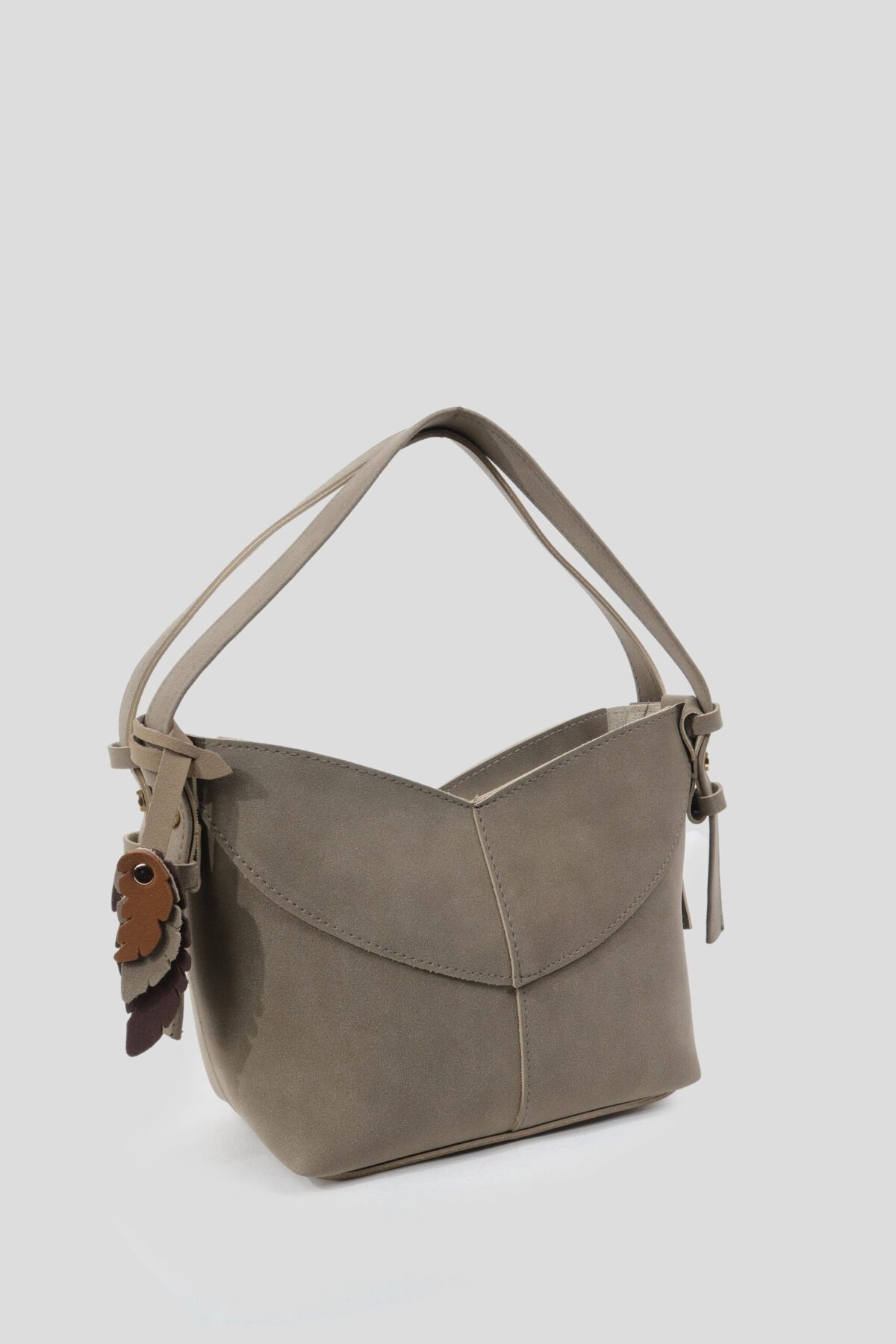 img_0729 Feather Suede Beige Bag