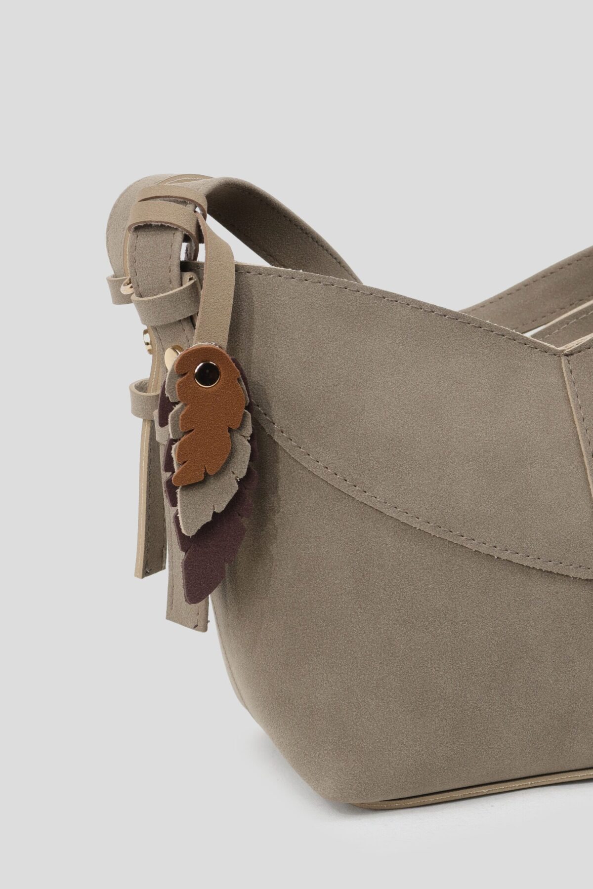 img_0731 Feather Suede Beige Bag