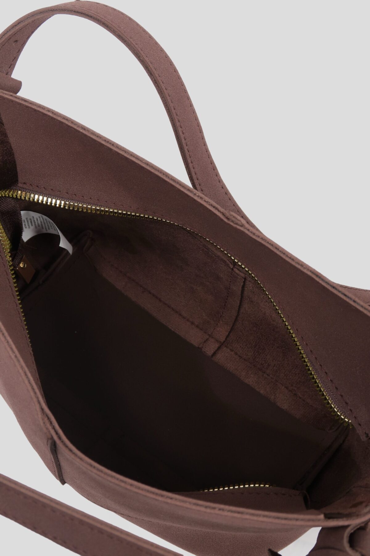 img_0734 Feather Suede Dark Brown Bag