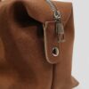 Squid Suede Camel Bag