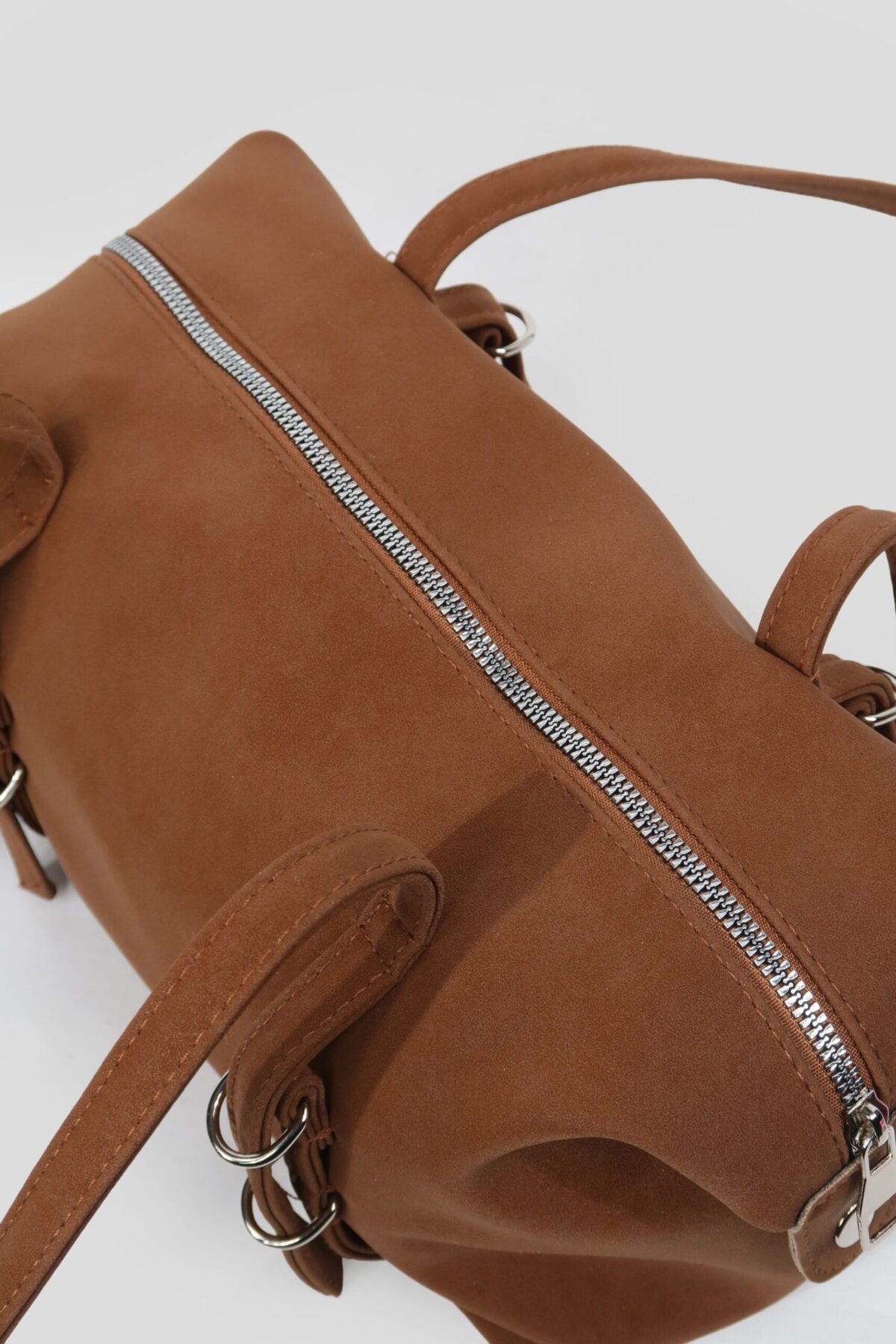 Squid Suede Camel Bag