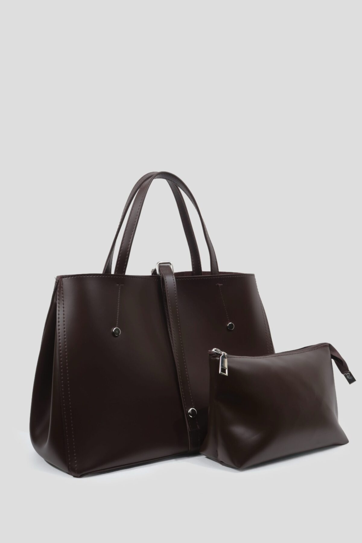 Donna Dark Brown Bag + Pochette