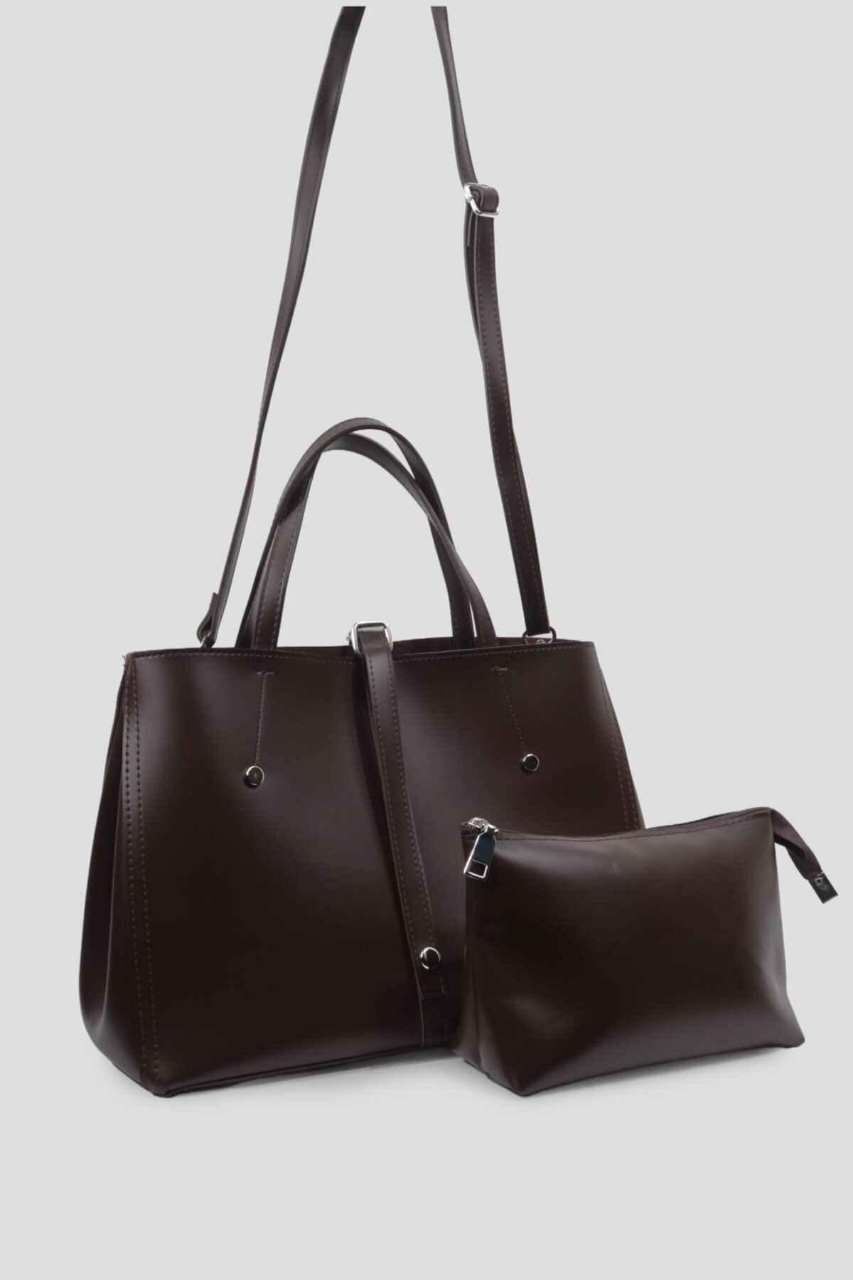 Donna Dark Brown Bag + Pochette