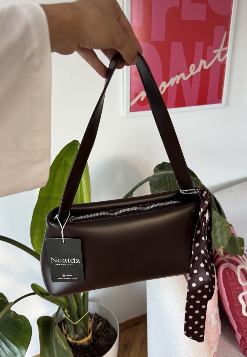 Capella Dark Brown  Bag + Charm