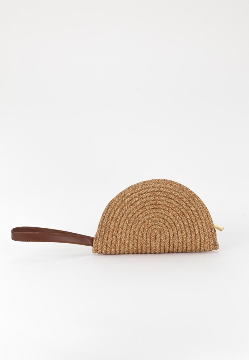 Wanda Camel Wicker HandBag