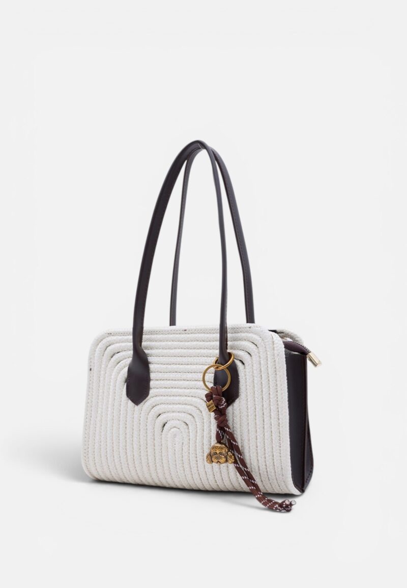 Sunny Off-White Wicker Bag