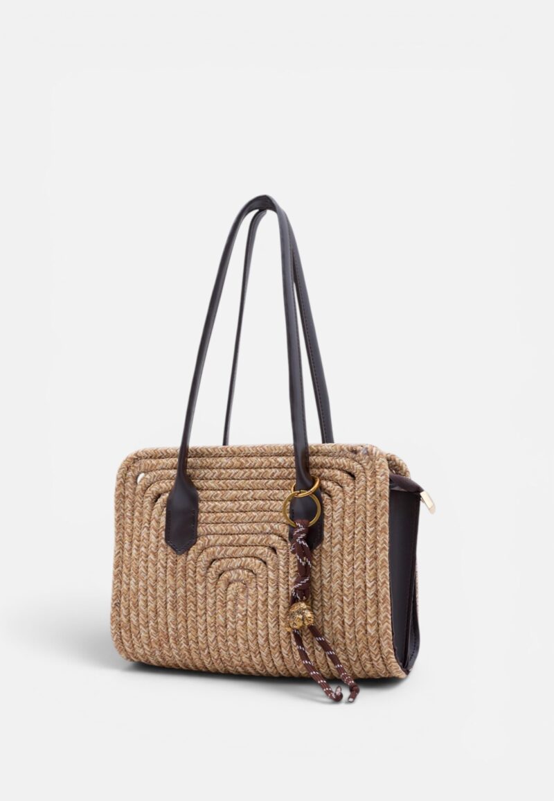 Sunny Dark Brown Wicker Bag