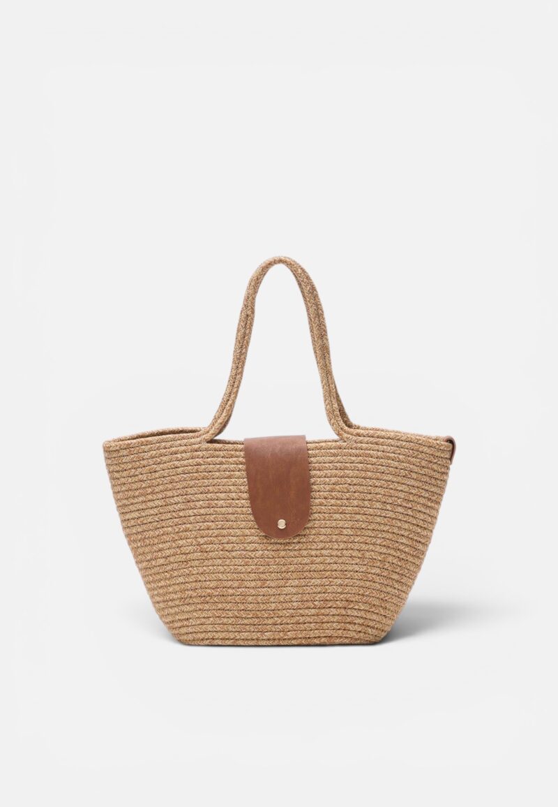 Rody Camel Wicker Bag