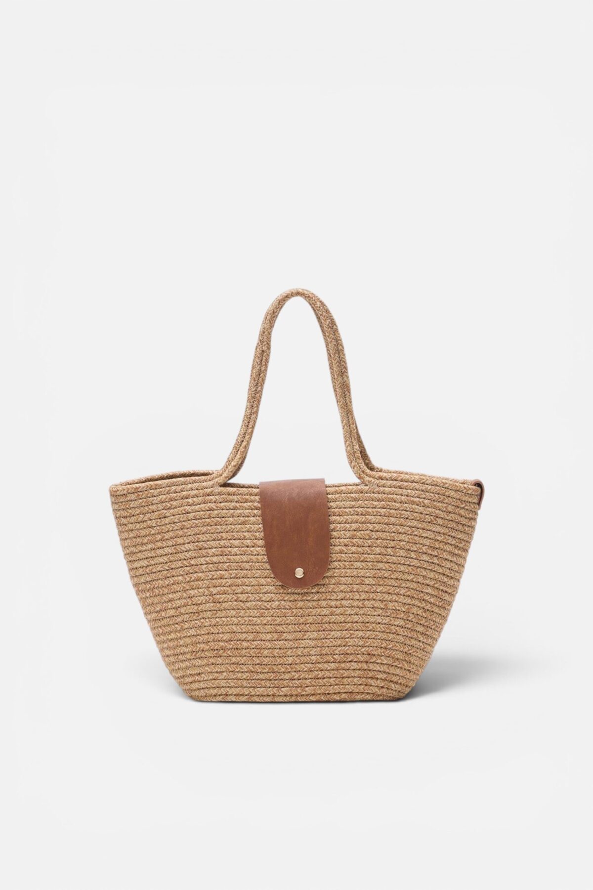 Rody Camel Wicker Bag