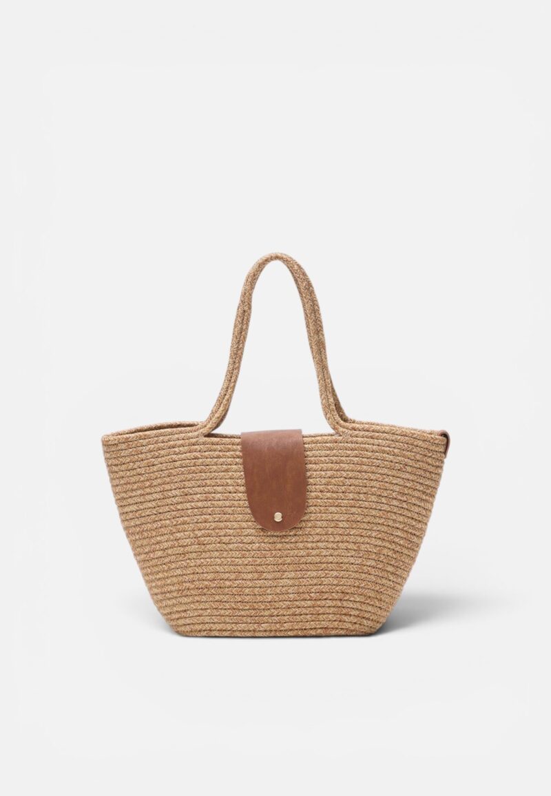 Rody Camel Wicker Bag