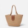 Rody Camel Wicker Bag