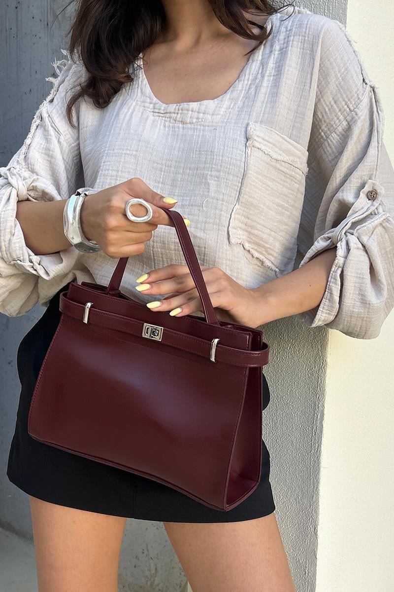 Liora Burgundy Bag