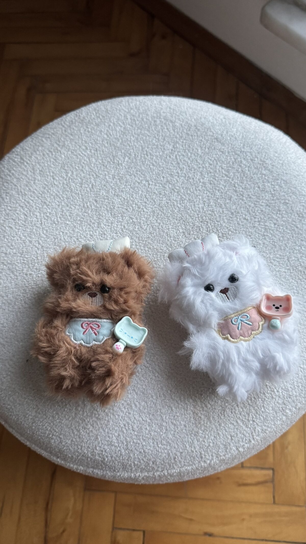 Bear Plush White Charm