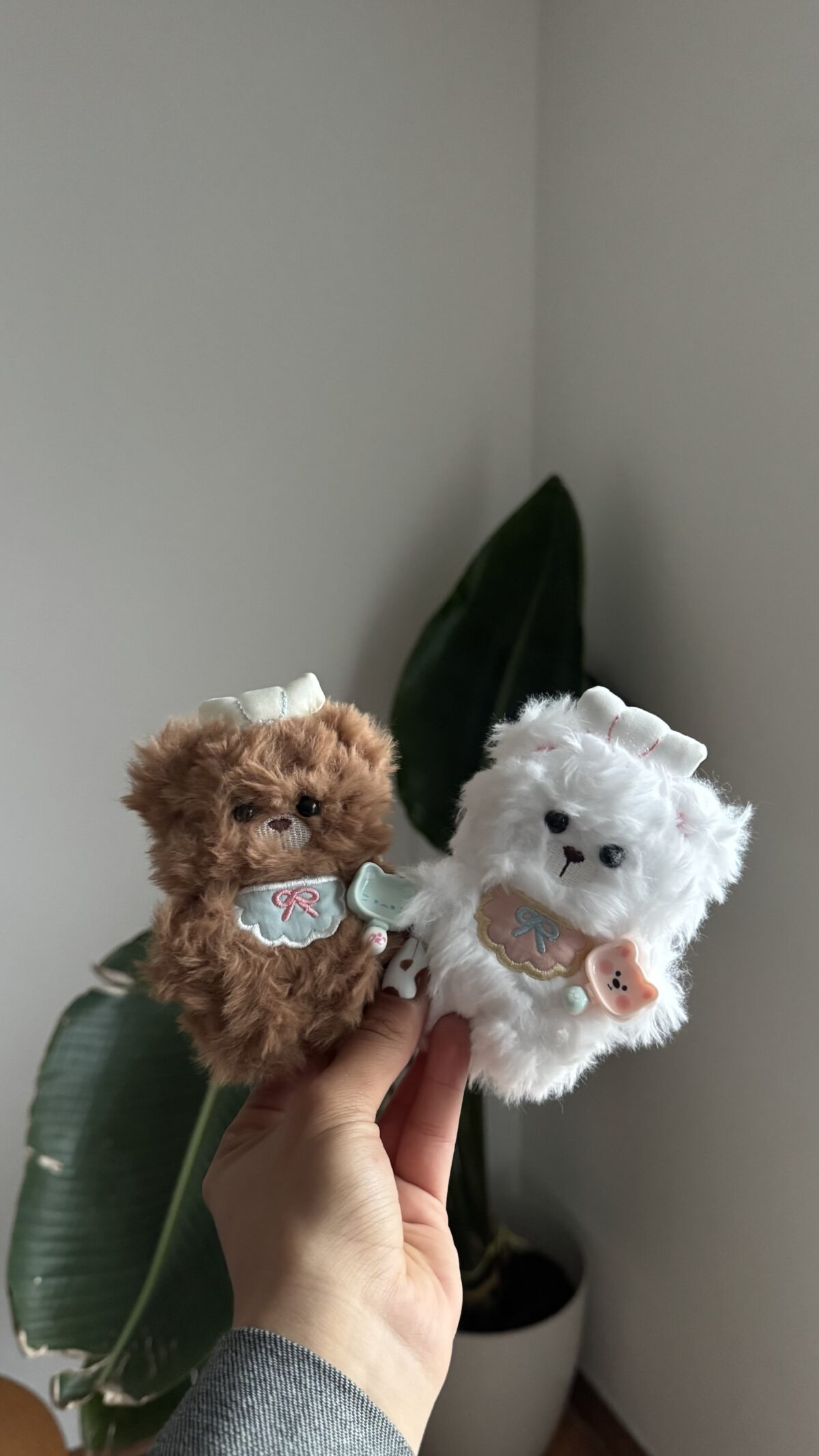 Bear Plush White Charm