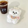 Bear Plush White Charm