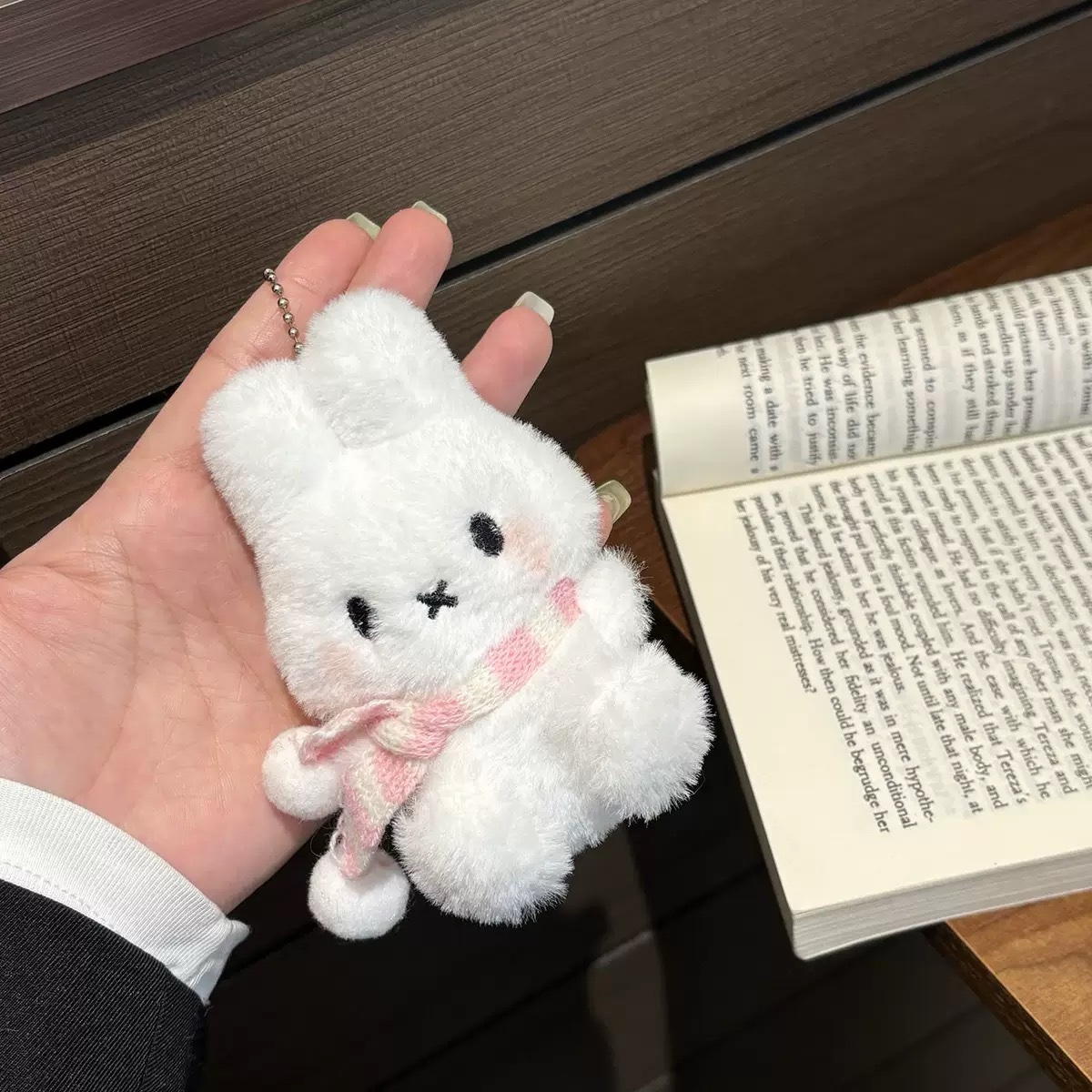 Pink Scarf Bunny