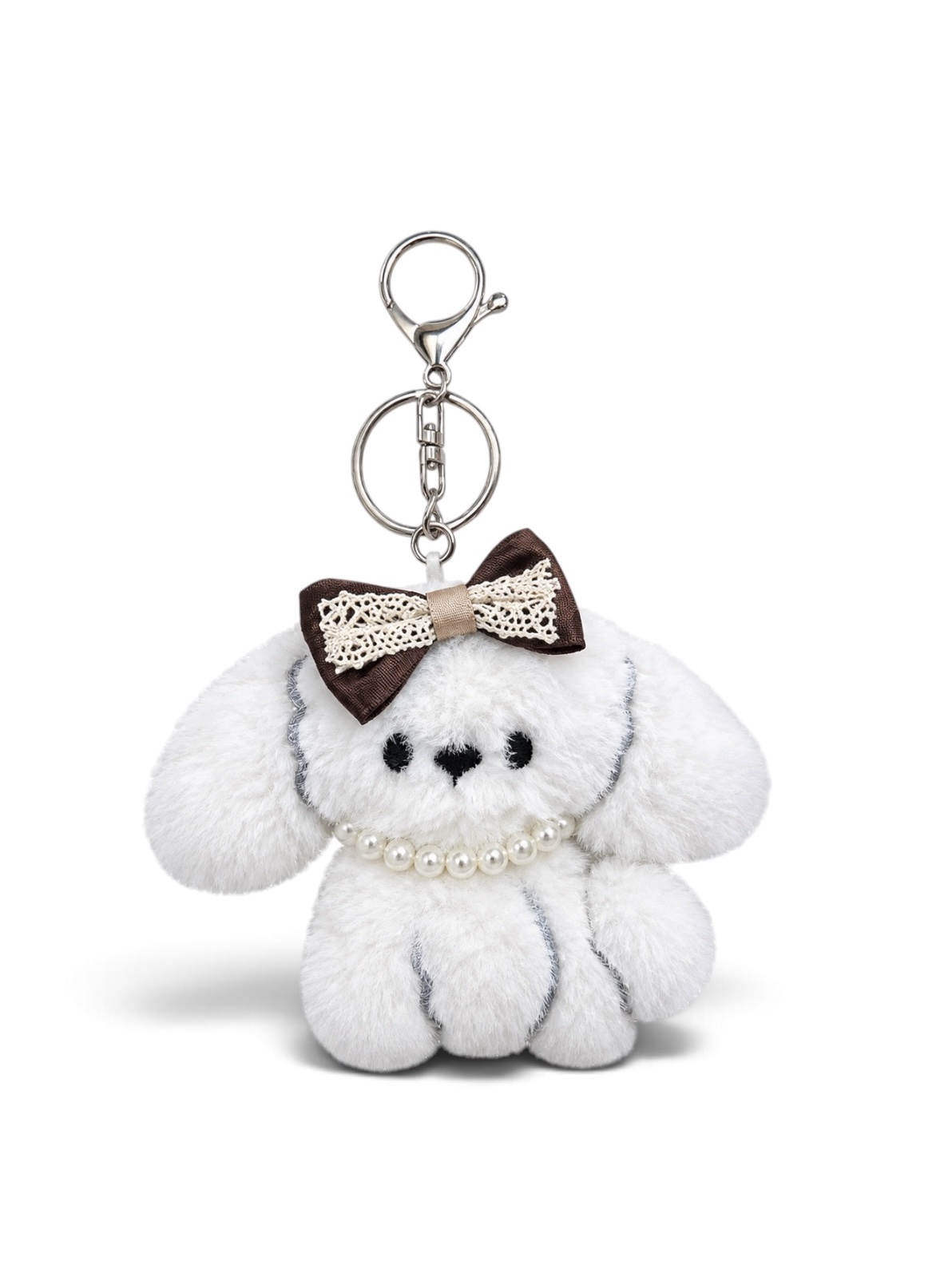 Puppy Plush Charm Brown