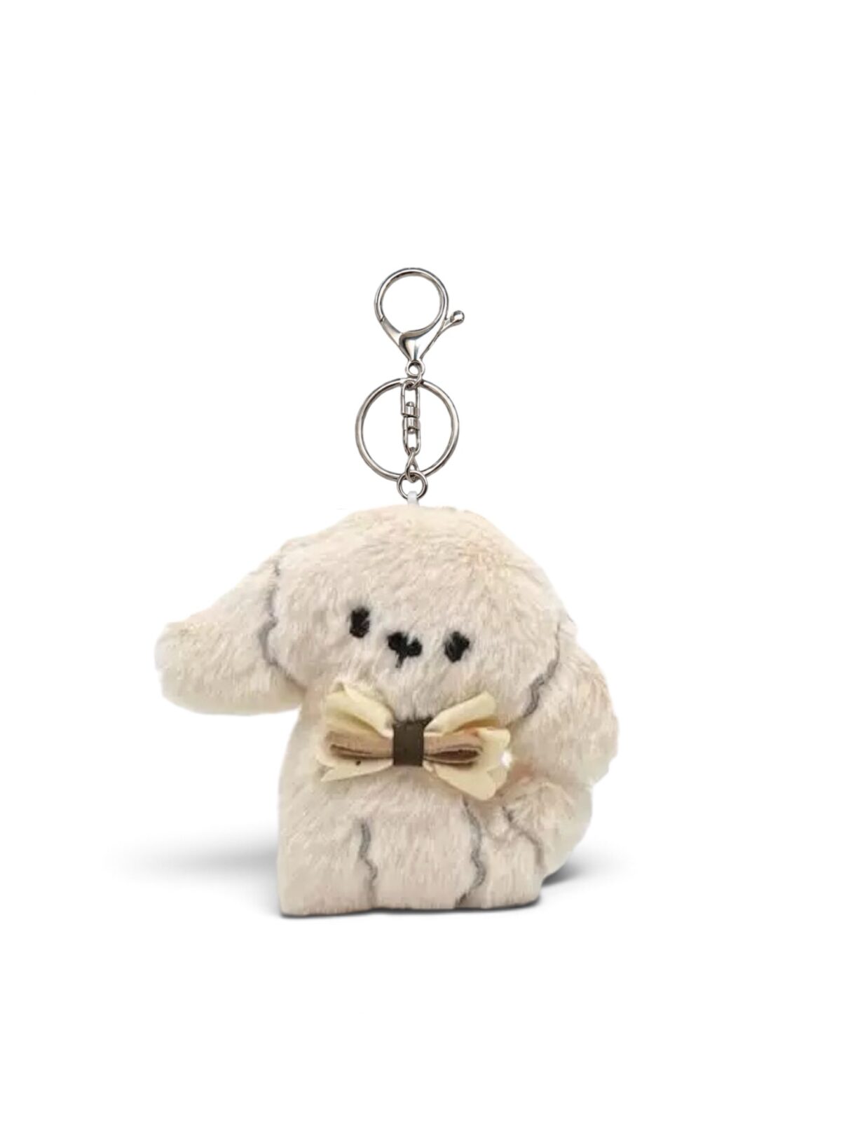 Puppy Plush Charm Beige