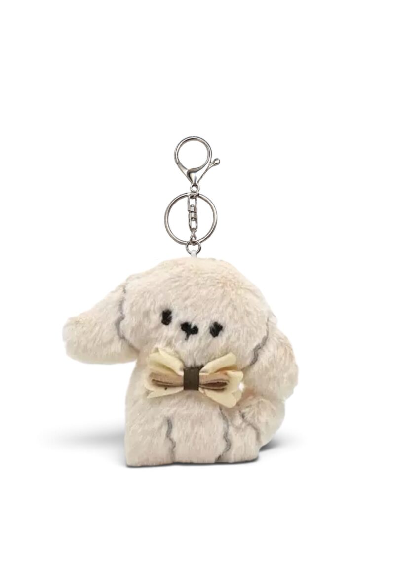 Puppy Plush Charm Beige